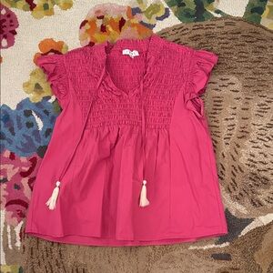 Pink Ruffled Women’s Top